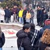 Sa skupa kod spomenika Čika Mita. Foto Vranje news