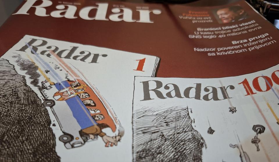 naslovna strana 100. broja Radara. Foto Vranje news