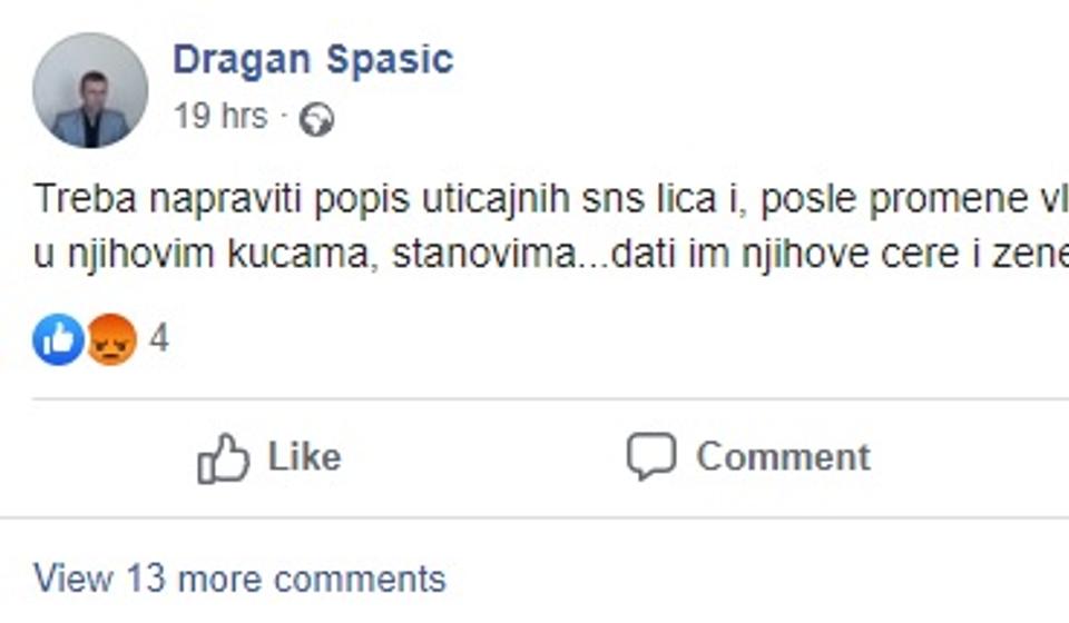 Foto printscreen Fejsbuk