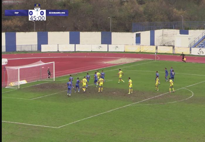 Spremo postiže evrogol iz slobodnog udarca za vođstvo Dinamo Juga. Foto PLS