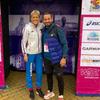 Saša Ćuković i Olivera Jevtić u Sofiji. Foto AK Vranjski maratonci