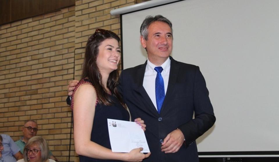 Aleksandra Pavlović, učenica Tehničke škole. Foto VranjeNews