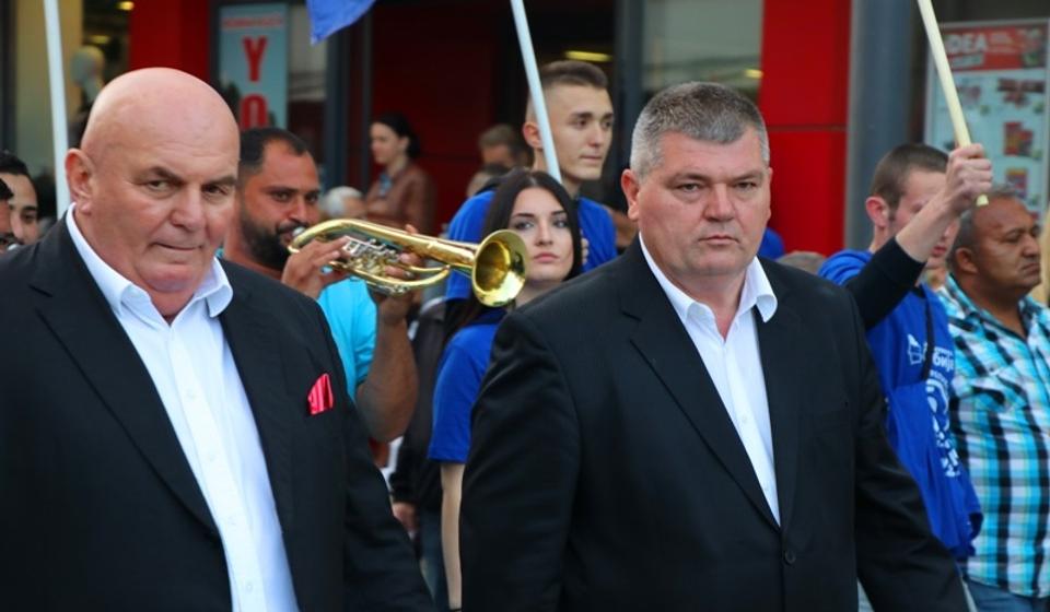 Sa jednog od predizbornih skupova JS u Vranju: Marković i Manić. Foto Vranje News