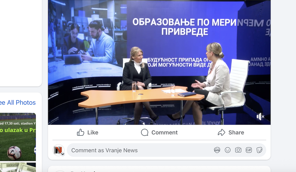 Dualno i u studiju: Tami i Gabi. Foto Facebook (zvanična stranica RTV doo)