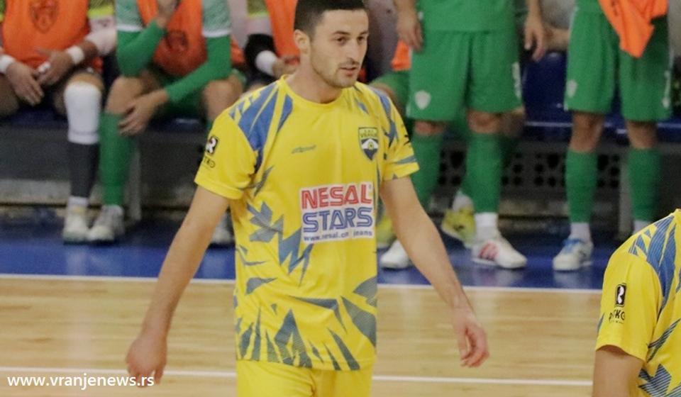 Stefan Spasić, strelac dva gola za Vranjance. Foto Vranje News