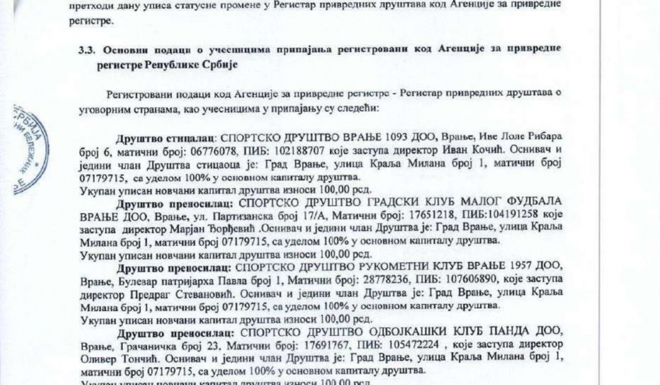 Foto printscreen skupštinski materijal