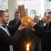 Obavljeno rezanje slavskog kolača u Gradskoj crkvi. Foto JS