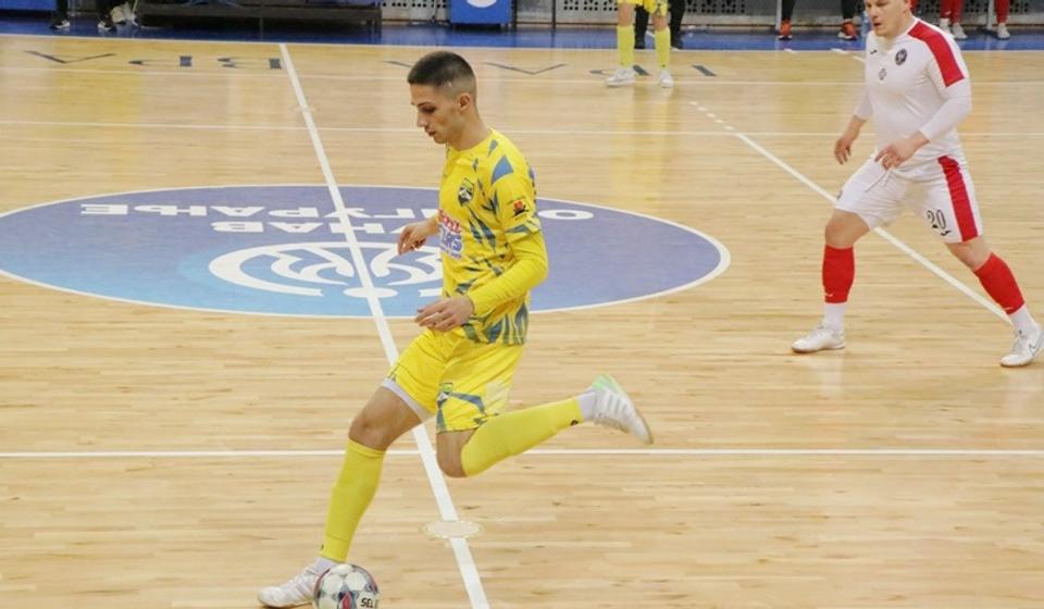 Jedan od trojice dvostrukih strelaca za Vranjance u Obrenovcu: Nemanja Milosavljević. Foto Vranje News