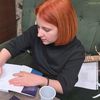 Aleksandra Jovanović na promociji Crne ptice u Vranju. Foto Vranje News
