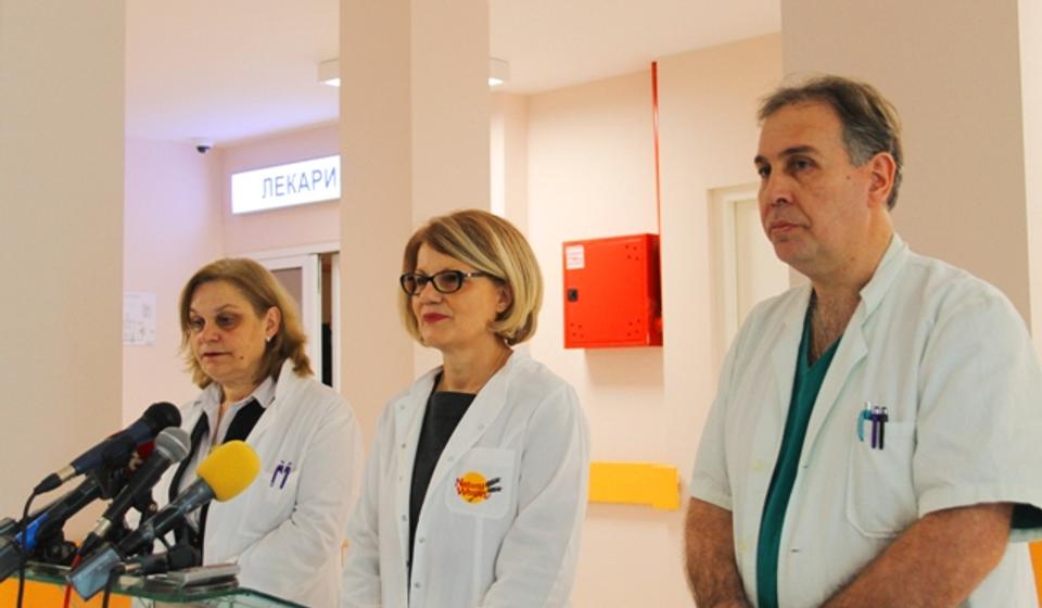 Direktorka sa upravnicima Doma zdravlja i Opšte bolnice. Foto VranjeNews