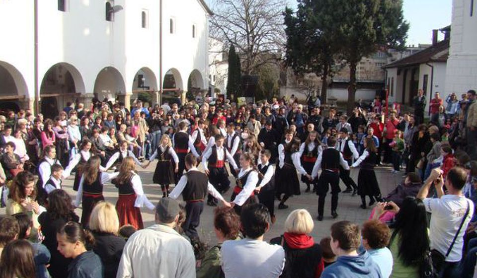 Prizor sa jedne od ranijih proslava Vrbice u Vranju. Foto Eparhija vranjska