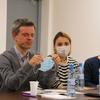 Moderator Igor Burić, spisateljica Isidora Milosavljević i reditelj Nenad Todorović. Foto Vranje News