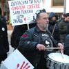Dobrivoje Petrušijević na jednom od studentsko-građanskih protesta u Vranju. Foto Vranje news
