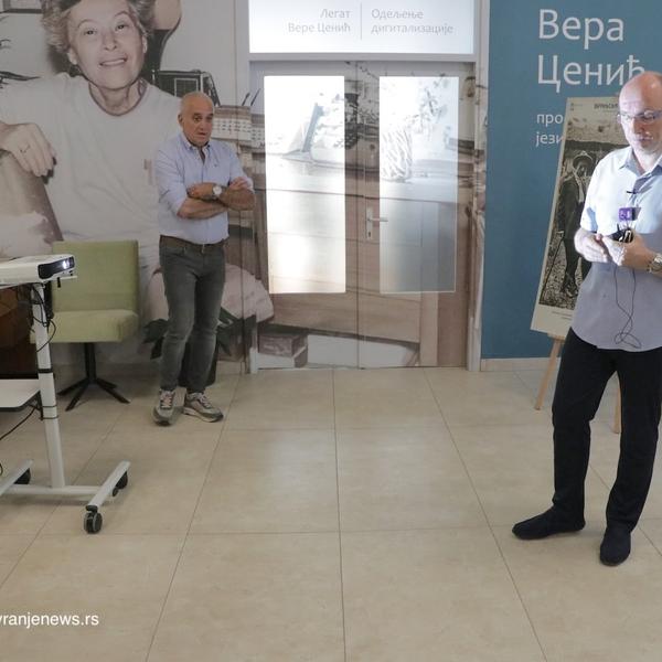 Detalj sa prezentacije ove digitalne kolekcije. Foto Vranje news