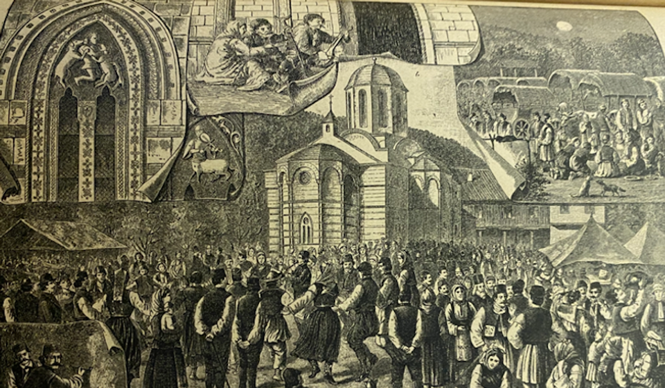 Sabor u manastiru Kalenić po profesoru Titelbahu. Foto arhiva T.R.S.