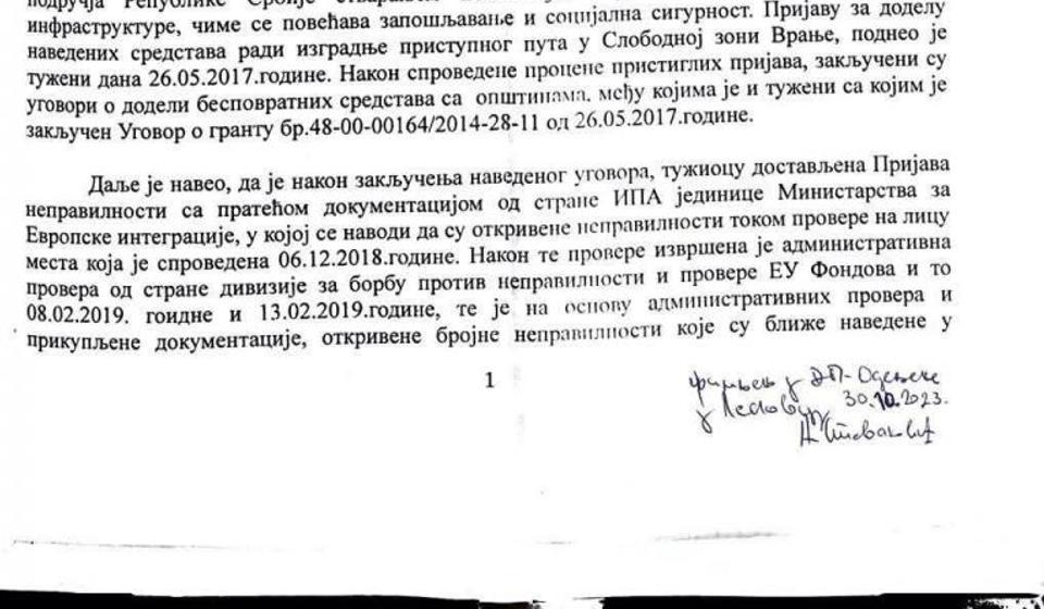 Foto printscreen S.P.