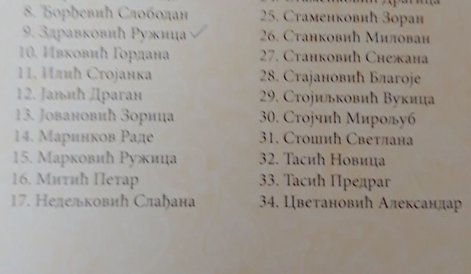 Odeljenje IV4. Foto printscreen Vranje news (klik na spisak za puni prikaz)