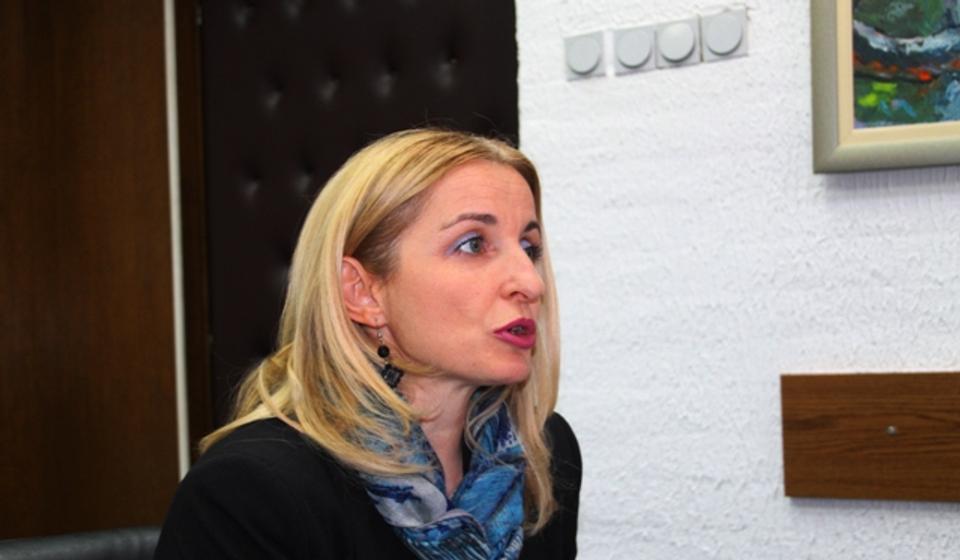 Gradska većnica Zorica Jović na konferenciji za medije. Foto VranjeNews