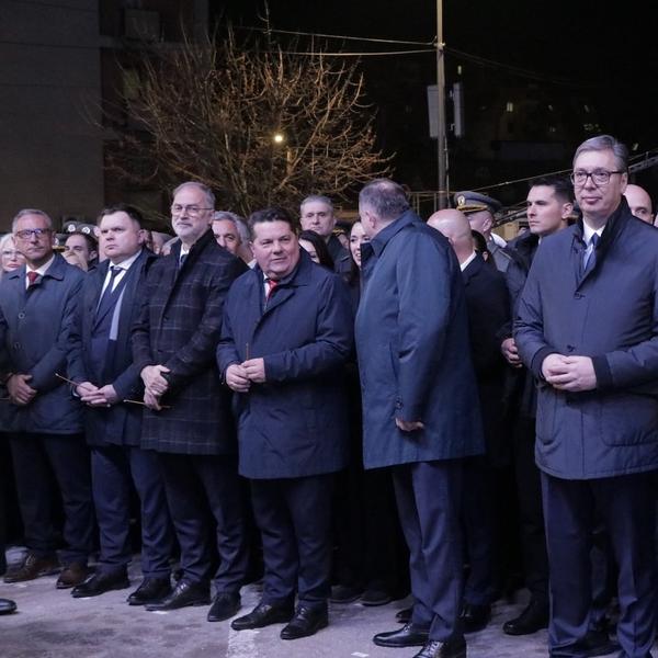 Sa sinoćnjeg skupa u Vranju. Foto Vranje news