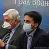 Tiodorović prilikom jedne od brojnih poseta Vranju tokom pandemije. Foto Vranje News