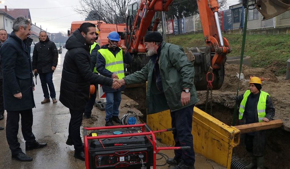 Ministar Momirović prilikom boravka u Vranju u decembru 2021. Foto Vranje News