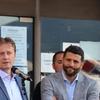 Darko Glišić i Aleksandar Šapić pre sednice Okružnog odbora SNS u Vranju. Foto Vranje News