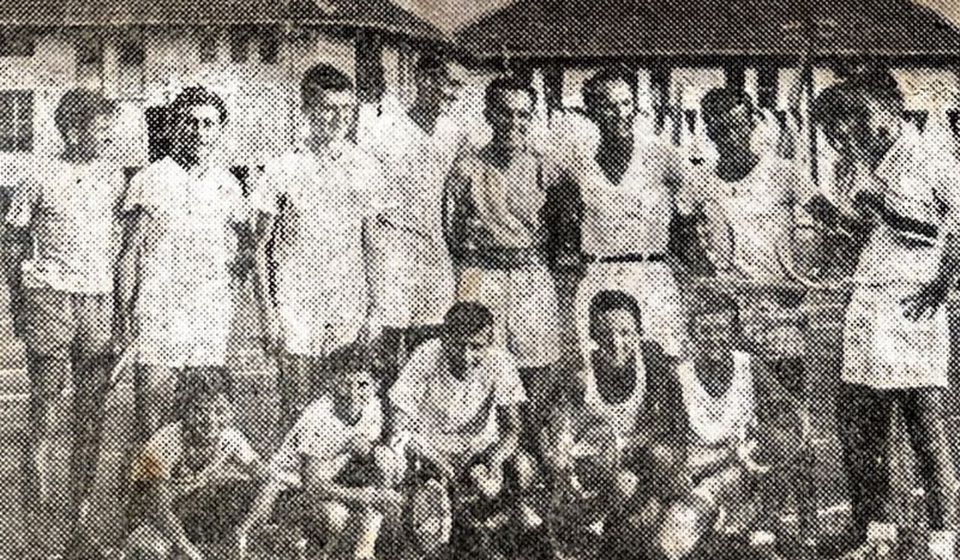 Detalj sa meča TK Vranje i TK Tetovo 1955. godine. Foto arhiva Vranjske novine