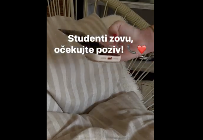 Foto printscreen Studenti u blokadi (Fejsbuk)