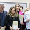 Nagrađeni sa predsednikom žirija i sponzorom takmičenja, advokatom Slobodanom Nešićem. Foto Vranje News