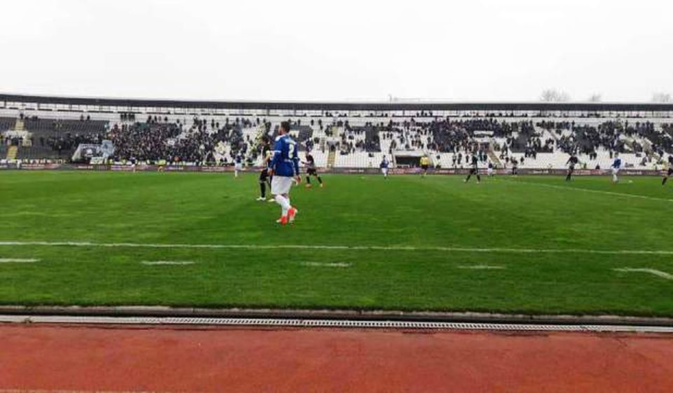 Detalj sa meča u Hunskoj u sezoni 2016/2017. Foto FK Partizan