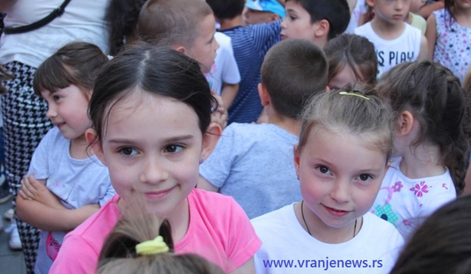 INajmlađi na startu Dečje trke. Foto VranjeNews