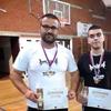 Ristić i Grujić sa osvojenim medaljama. Foto Olimp